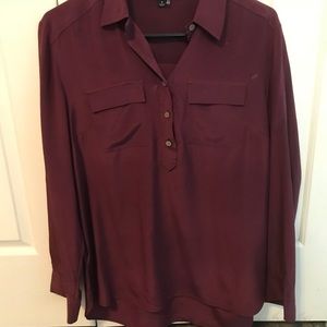 Ann Taylor 100% silk camp shirt.